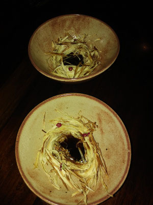 Palmherz mit Bananen-Balsamico
