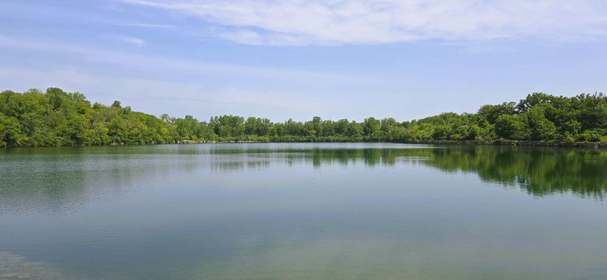 ....zum Siegler Lake, eine ehemalige Kiesgrube....