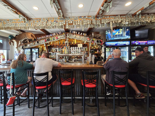 In der Glarner Sports-Bar gibts lokales Bier - Totally Nacked und Spotted Cow