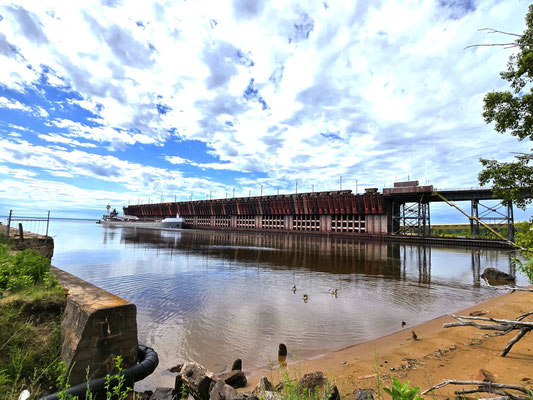 Dock zum Beladen der Schiffe mit Erz