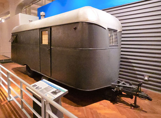 Wohnwagen von Ann and Charles Lindbergh von 1942 - Lindbergh absolvierte 1927 den ersten erfolgreichen Nonstop-Solo-Flug über den Atlantik