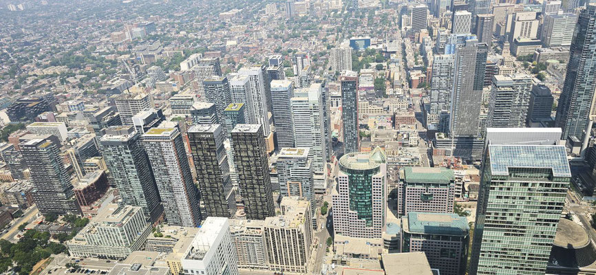 Der Ausblick von der ersten Plattform - 342 m