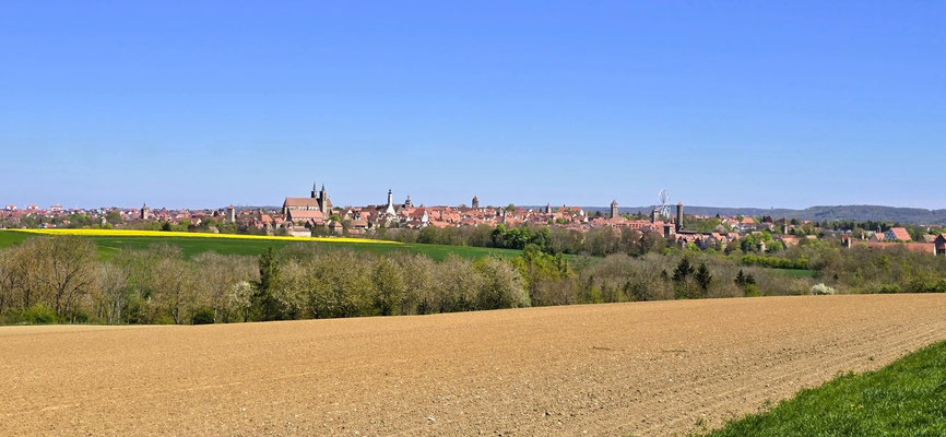 Blick nach Rothenburg o.d.T.