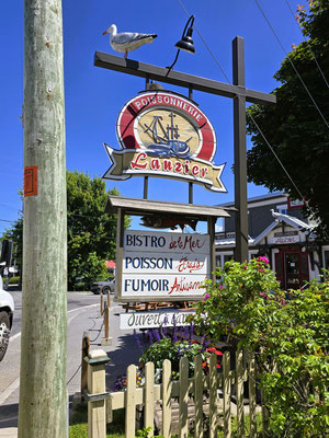 Mittagshalt in Kamouraska....