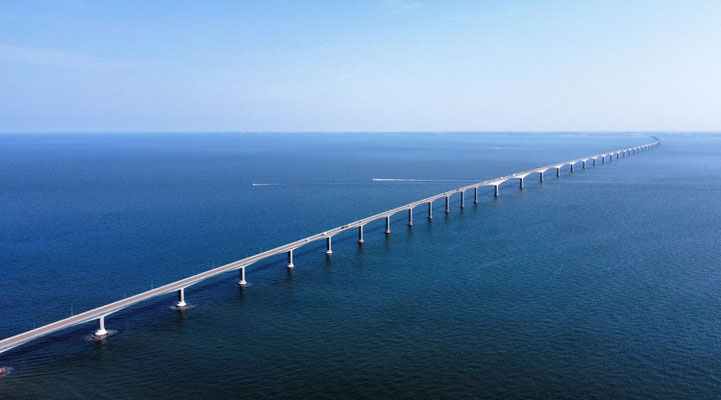 Die 13 km lange Confederation Bridge....