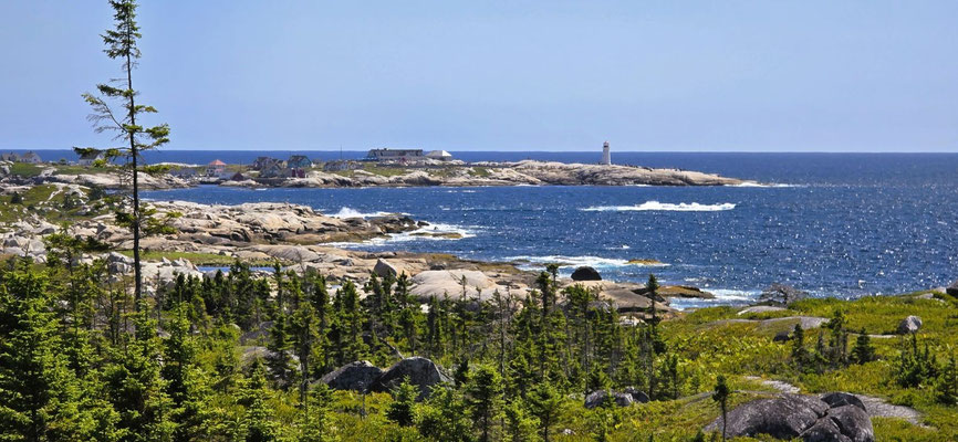 Sicht von der Swissair-Gedenkstätte nach Peggys Cove