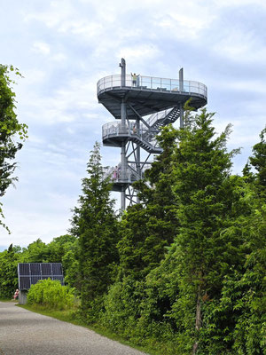 Röbä auf dem Aussichtsturm