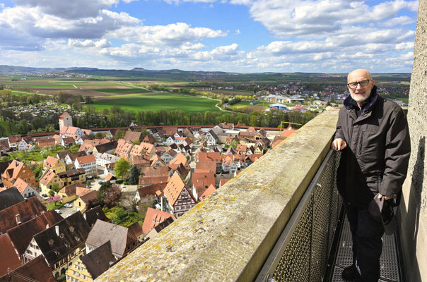 350 Stufen führen auf die oberste Plattform von 'Daniel'....