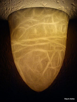 Alabasterlampe AL23, Wandlampe, creme ( 2 Größen erhältlich )