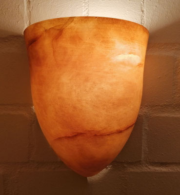 Unikat Alabaster Wandlampe Bonita groß, AG23T-25, Fb. terra, 30 x 25,5 cm: 259,- €
