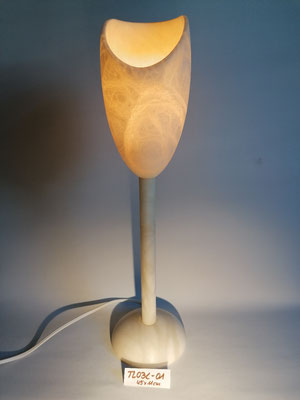 Unikat Alabaster Tischlampe TL03CN-1,  Fb. creme/creme, ca. 10,5 x 45 cm: 179,- €, jetzt für 139,- €