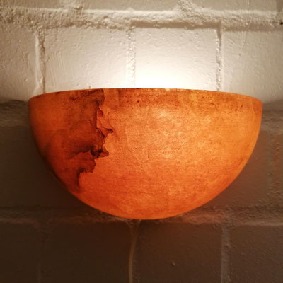 Unikat Alabaster Wandlampe Lindo groß, AG73TB-29, Fb. Terra, 16 x 30 cm: 209,- €, Sonderpreis: 169,- € ( Kleine Kratzer ). Weitere Fotos möglich.