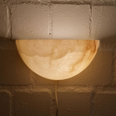 Unikat Alabaster Wandlampe Lindo klein, AL73CK-31, Fb. creme, 12,5 x 23,5 cm: 159,- €