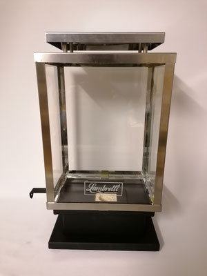Tischkamin Lambretti Laterne 2-teilig, Edelstahl, silber, schwarz, mit Schieber zum Löschen der Flamme, 195,- €