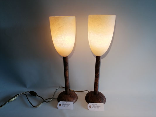 Unikat Alabasterlampen SOL, Fb. creme, 