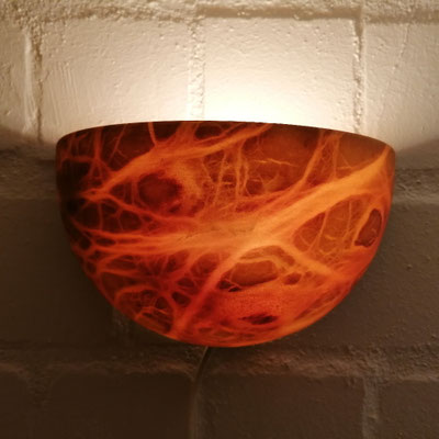 Unikat Alabaster Wandlampe Lindo klein, AL73T-26, Farbe terra, 14 x 23,5 cm: 159,- €