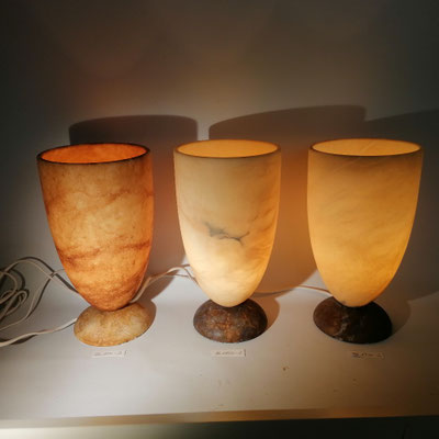 Unikat ALabasterlampen AL19T-3,1,2-: ca. 15 x 28 cm, 249,- €