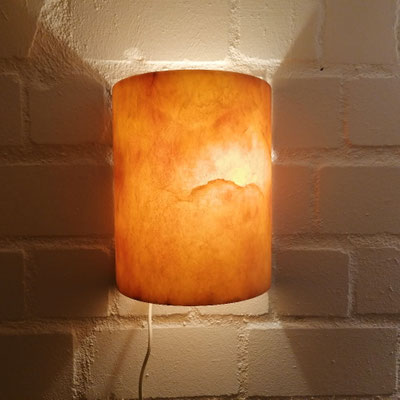 Unikat Wandlampe aus Alabaster AW70TG-20, Fb. terra, ca. 30 x 24 cm: 199,- €