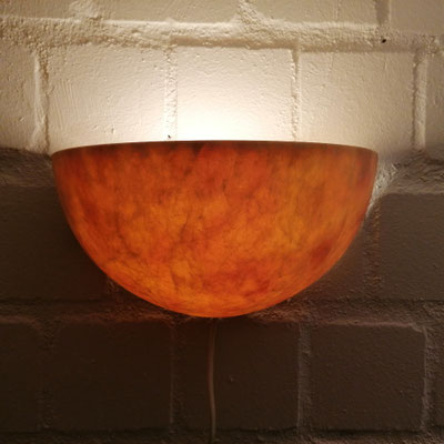 Unikat Alabaster Wandlampe Lindo groß, AG73T-27, Fb. Terra, 16 x 30 cm: 209,- €