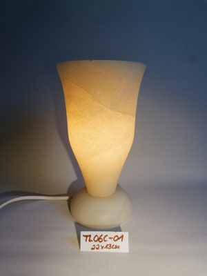 Unikat Alabasterlampen TL06C-1, Venus klein, Fb. creme, ca. 12,5 x 22 cm