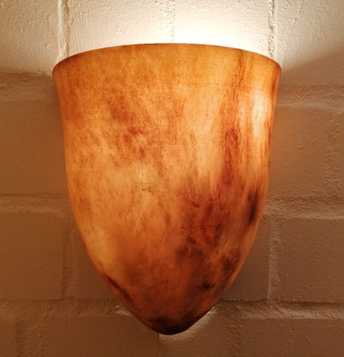 Unikat Alabaster Wandlampe Bonita groß, AG23T-30, Fb. terra, 30 x 25,5 cm: 259,- €