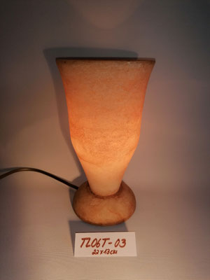 Unikat Alabasterlampen TL06T-3, Venus klein, Fb. terra, ca. 12,5 x 22 cm: 