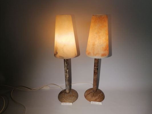 Unikat Alabasterlampen AL59T Alabasterlampe Sombrero, mittel, Fb. terra, ca. 11,5 x 45 cm: 189,- €/Stk. zum Sonderpreis von 164,- €