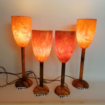 Unikat Alabaster Lampe AL54T-8,9, ca. 11,5 x 45 cm, AL53T-8,9, ca. 11,5 x 38 cm: 175,- € + 10,- € Versandkosten
