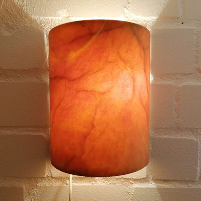 Unikat Wandlampe aus Alabaster AW70TG-23, Fb. terra, ca. 30 x 24 cm: 199,- €