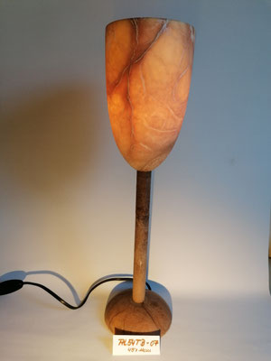 Unikat Alabasterlampe AL54TB-07, Fb. terra, ca. 11,5 x 38 cm, 2. Wahl, bereits verkauft.