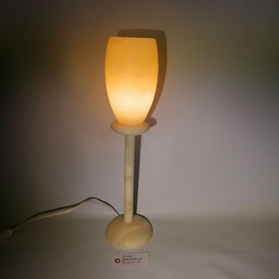 Unikat Alabasterlampe AL14CN-2, Fb. creme, 10,5x45 cm: 159,- €, jetzt 145,- €