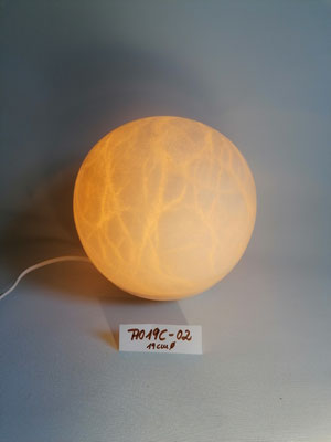 Unikat Alabasterlampe SMD19C-2, ca. 19 x 19 cm