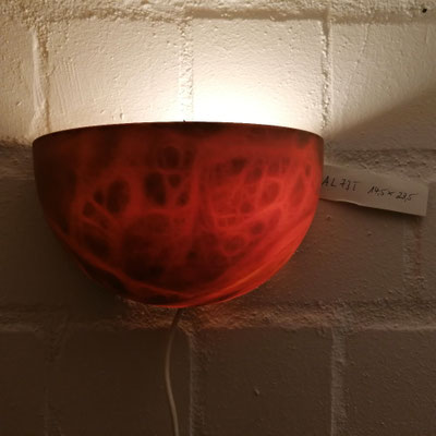 Unikat Alabaster Wandlampe Lindo klein, AL73T-19, Farbe Terra, 14x 23,5 cm: 159,- €