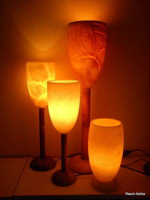 Alabasterlampen AL54, AL53, AG54, AL15