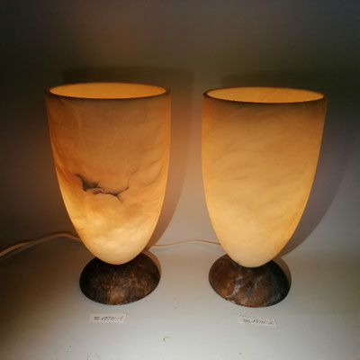 Unikat Alabaster Lampe AL19T-1,2, ca. 15 x 28 cm: 249,- €