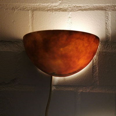 Unikat Alabaster Wandlampe Lindo klein, AL73T-21, Fb. terra, 12 x 23,5 cm: 159,- €