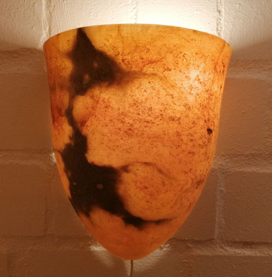 Unikat Alabaster Wandlampe Bonita groß, AG23T-24, Fb. terra, 30 x 25,5 cm: 259,- €