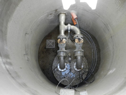 Fertiggestellte Brunnenstube