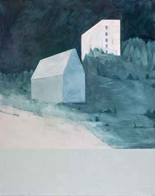 sans titre. huile et acrylique/toile. 122/97cm. 2018