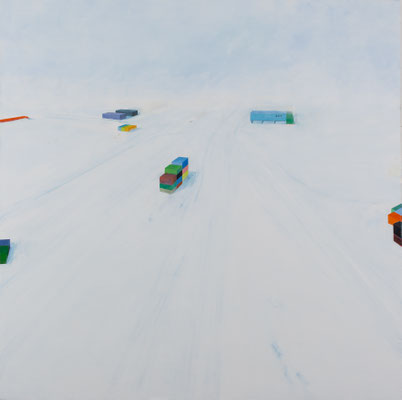 Station. huile/toile.160/160 cm . 2016. collection privée