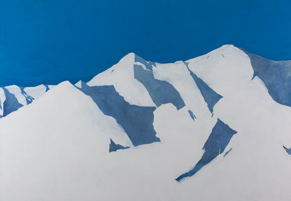 Montagne. huile et acrylique sur toile . 162/230 cm . 2014
