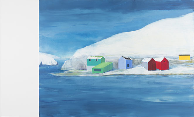 Groenland, huile et acrylique/toile, 150/250cm