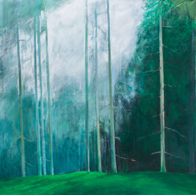 Forêt. huile et acrylique/toile. 200/200cm. 2017