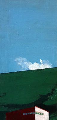 sans titre.  Acrylique/bois. 28/14cm. collection privée