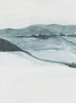 Paysage. huile et acrylique/toile. 54/65cm. collection privée