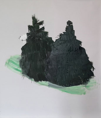 sans titre. Acrylique et huile/papier. 172/152cm
