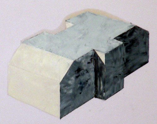 Brique. huile/papier .50/65 cm . 2014. collection privée