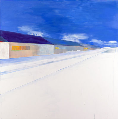 Hangars. acrylique/toile. 200/200cm