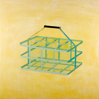 Panier à bouteilles. huile sur toile. 200/200 cm . 2008
