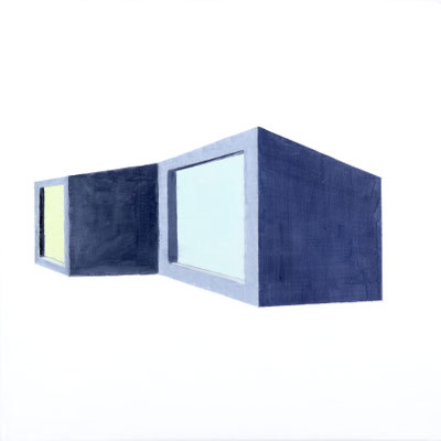 Demeure. huile sur toile. 40/40 cm  . 2012   